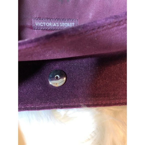 Victoria Secret Women’s Shoulder Velvet Bag Purple - Picture 6 of 6